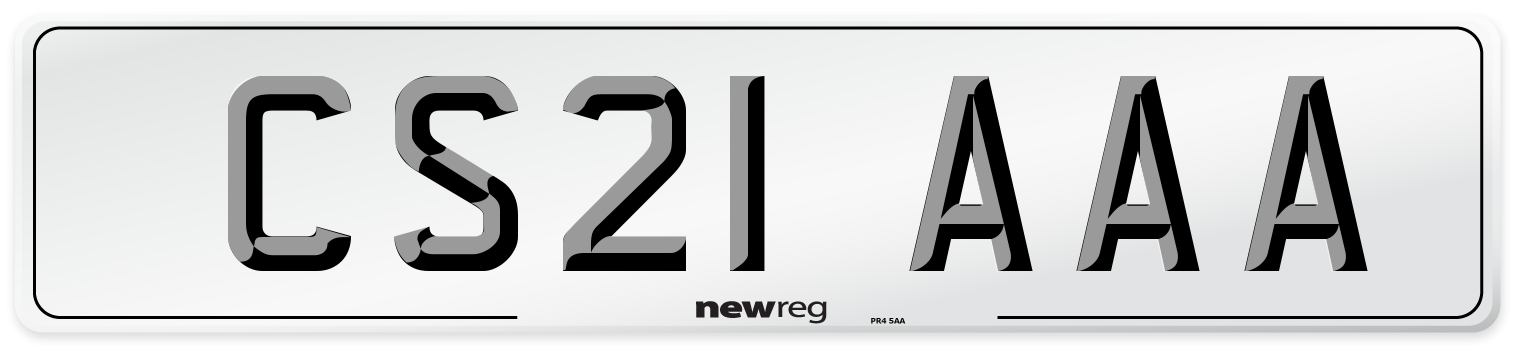 CS21 AAA Number Plate from New Reg